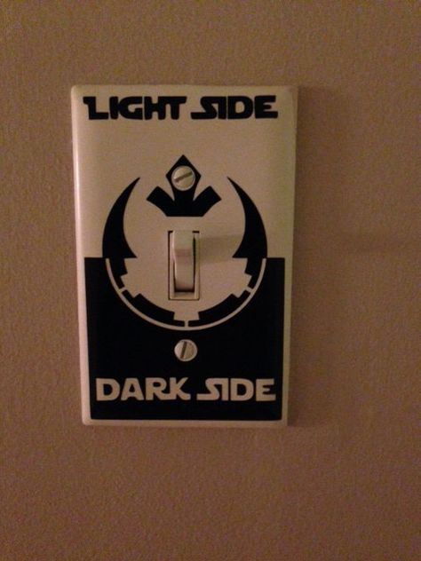 Star Wars Light Switch, Star Wars Zimmer, Deco Gamer, Light Switch Decal, Switch Decals, Star Wars Bedroom, Star Wars Meme, Star Wars Light, Star Wars Room