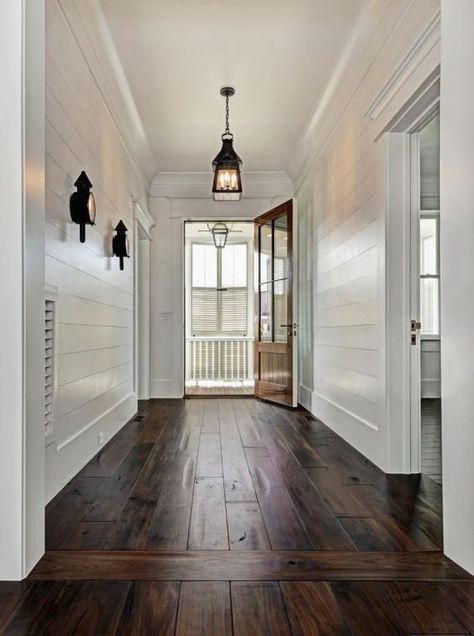 Farmhouse Floors, Floors Ideas, Dark Wooden Floor, Hardwood Floors Dark, Dark Hardwood, Farmhouse Entryway, Farmhouse Flooring, Dark Floors, Dark Wood Floors