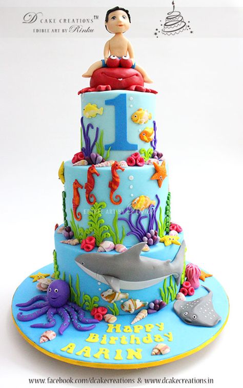 Theme Cake, Sea World, Baby Shark, Shower Cakes, Kids Cake, Baby Shower Cakes, Themed Cakes, Cute Drawings, Penny