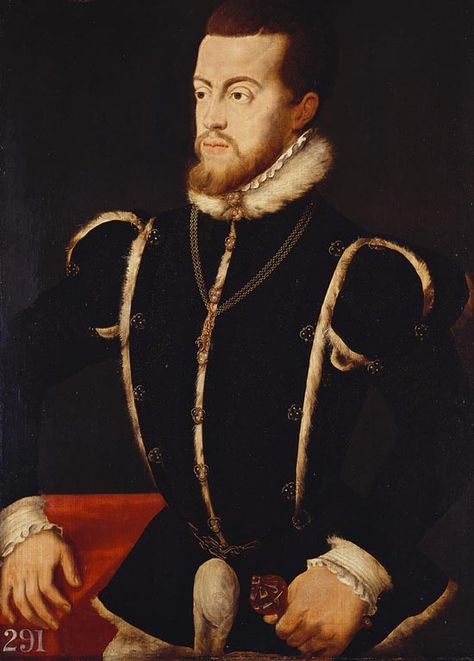 After Titian. Philip II, King of Spain, 1560-1699 Spanish History, Fashion History Timeline, Mary Tudor, Diego Velazquez, Spanish King, Tudor Era, Catherine Of Aragon, Tudor History, Mary I