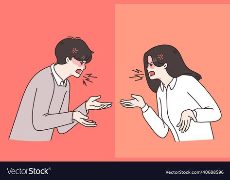 Quarrel Couple, Couple Argument, Arguing Couples, Family Arguments, Relationship Arguments, Minimal Drawing, Bad Drawings, Minimal Drawings, Mad Man