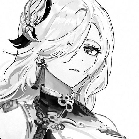 Female Pfp, Manga Pfps, Anime Character, Black And White, Hair, Anime, White, Black