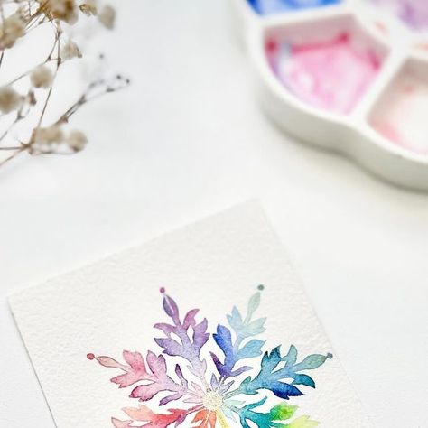 Surbhi Sethi on Instagram: "Embracing winter’s charm with another template from my brand new Snowflakes ebook! ❄️🤩 #watercolor #watercolorart #xmas #xmas2023 #christmas #christmaswatercolor #christmasmotif #christmasart #christmasdecor #christmascards #christmascard #christmas2023 #aquarellebysurbhi #christmasillustration #christmastemplate #watercolorchristmas #crafttemplates #embroiderytemplates #arttemplates #paintingtemplates #watercolortemplates #wintercrafts #ebook #snowflakeart #snowflakes #christmassnowflake #snowflaketemplate #snowflakemagic #winterwonderland" Snowflake Watercolor, Watercolor Snowflake, Snowflakes Art, Snowflake Template, Painting Templates, Christmas Templates, Christmas Illustration, Christmas Snowflakes, Winter Crafts