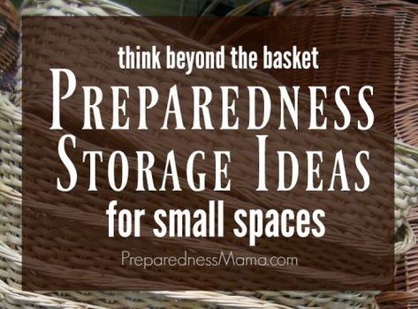 Food Storage Ideas, Storage Ideas For Small Spaces, Long Term Food Storage, Food Storage Organization, Survival Life Hacks, Survival Shelter, Small Space Storage, Ideas For Small Spaces, Emergency Prepping