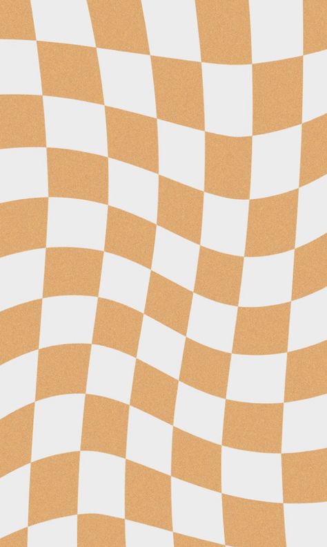 Wavy Checkered Pattern Wallpaper, Polco Background, Orange Checkered Wallpaper, Checkered Background, Destop Wallpaper, Checker Wallpaper, Iphone Wallpaper Kawaii, Dont Touch My Phone Wallpapers, Orange Wallpaper