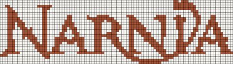 Alpha Pattern #6647 Preview added by creativein Narnia Knitting Pattern, Narnia Perler Beads, Narnia Embroidery, Bracelets Alpha Patterns, Pixel Art Templates, Pixel Crochet, Cross Stitch Bookmarks, Pixel Pattern, Chronicles Of Narnia