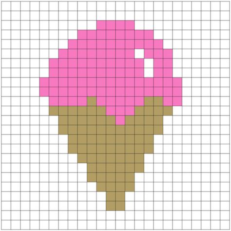 Ice Cream Cone Crochet C2C Square - Repeat Crafter Me Ice Cream Cross Stitch, Cone Crochet, Bernat Super Value Yarn, Crochet C2c Pattern, C2c Blanket, Crochet Potholder, Repeat Crafter Me, Melty Bead Patterns, Eating Ice