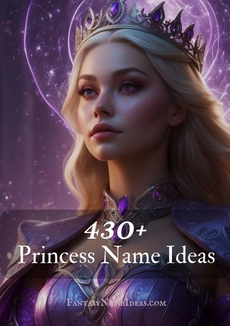 Discover 430+ Princess Name Ideas for your characters, newborns, or even pets! 💚 Fantasy Castle Names Ideas, Princess Username Ideas, Princess Names Ideas, Dnd Last Names, Fantasy Princess Names, Mythical Female Names, Mermaid Names Ideas, Princess Name Ideas, Royal Names For Characters