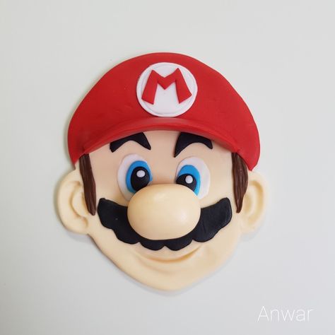 How to make super Mario 2d face Super Mario Clay, Mario Clay, Mario Face, Face Cake, Kids Clay, Girl Cakes, Clay Sculpture, Mario Bros, Clay Art