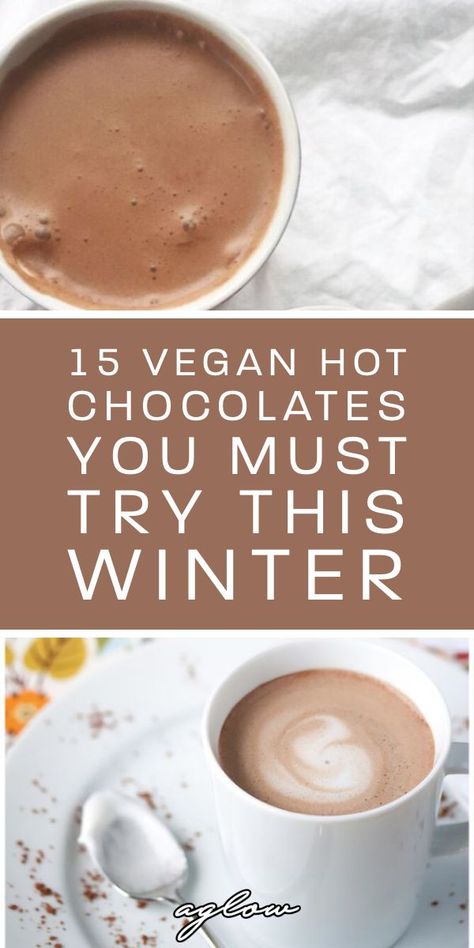 There’s nothing like turning up the heat, getting cozy, and making yourself a delicious hot chocolate drink during winter. From vegan dark warm hot chocolate, to vegan chai hot chocolate. Here’s a list of 15 Vegan Hot Chocolates You Must Try This Winter, that are like nothing else you’ve tasted before! Best Vegan Hot Chocolate, Vegan Hot Chocolate Mix Recipe Dry, Healthy Vegan Hot Chocolate, Vegan Hot Chocolate Crockpot, Hot Cacao Drink Recipes, Vegan Hot Drinks, Vegan Hot Chocolate Mix Recipe, Fancy Hot Chocolate, Vegan Hot Chocolate Recipe