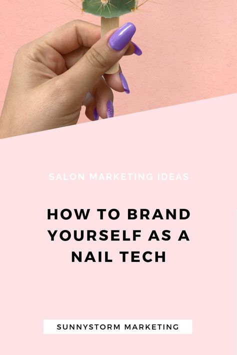 Salon Marketing Idea: Are you a nail tech and you want to grow your list of clients? It's time to start growing your personal brand! Learn exactly how to promote your nail salon business in this blog post! Nail Salon Marketing, Salon Marketing Ideas, Nail Salon Names, Nail Salon Business, Salon Promotions, Nail Tech School, Nail Parlour, Brand Yourself, Business Nails