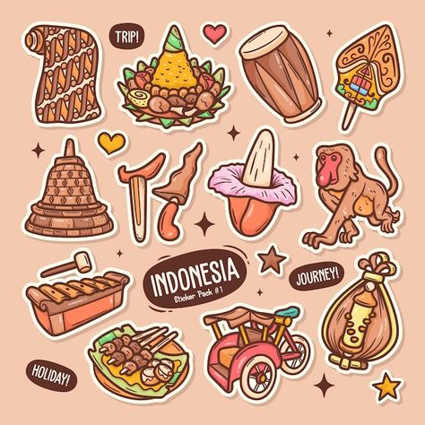 Nusantara Art Design, Indonesian Aesthetic, Banner Website, Doddle Art, Doodle Vector, Cute Doodle, Galaxy Phone Wallpaper, Origami Crafts Diy, Drawn Illustration