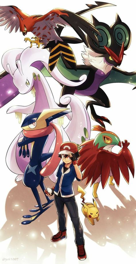 Pokemon Wallpaper for Mobile Phone (Ash's Kalos Team) Ash Kalos Team, Greninja Wallpaper, Ash Kalos, Every Pokemon, Wallpaper Pokemon, Ash Pokemon Team, Ash And Pikachu, Pokemon Adventures Manga, Pikachu Pikachu