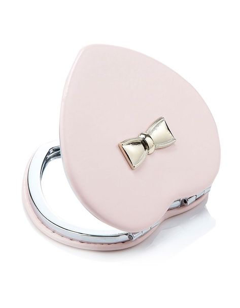 Bow Mirror, What In My Bag, Pink Girly Things, Makeup Items, Birthday Wishlist, Pocket Mirror, Compact Mirror, Christmas Wishlist, True Beauty