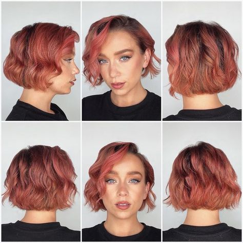 Short Hair | Skincare | Makeup Tutorials on Instagram: "Updated hair 360! This is the red depositing mask after 1 wash. #hair360 #bob #frenchbob #shorthair #shorthairstyle #bobhaircut #bobhairstyles #hairinspiration #hairinspo" Red Bob Haircut, Red Bob Hair, 2023 Hairstyles, Red Bob, Hair 360, Natural Red Hair, French Bob, A Bob, Short Hair Tutorial