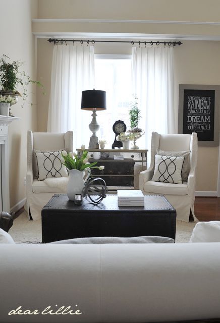 Day 1 - One Room, Three Ways - Dear Lillie Studio Bedroom Furniture Placement, Small Bedroom Furniture, Interior Design Minimalist, Living Room Furniture Layout, Sala Grande, Furniture Placement, White Living, Living Room Remodel, Livingroom Layout