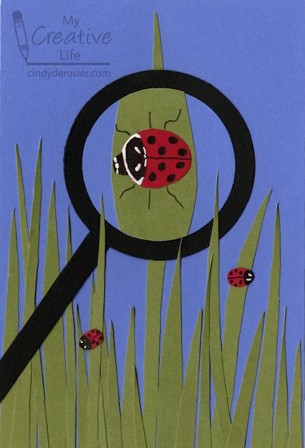 Cindy deRosier: My Creative Life: Ladybug Magnifying Glass Craft Magnifying Glass Craft Preschool, Ladybug Art Project, Magnifying Glass Craft, Vbs Magnified, Ladybug Craft, Letter D Crafts, Grade 1 Art, Insect Crafts, Ladybug Crafts