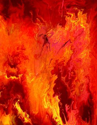 Original Abstract Art - "Fire & Passion 2" - Acrylic Painting by Lorraine Skala Fire Painting, Flame Art, Abstract Art Diy, Fire Art, Original Abstract Art, Arte Inspo, Red And Yellow, Fluid Art, Art Google