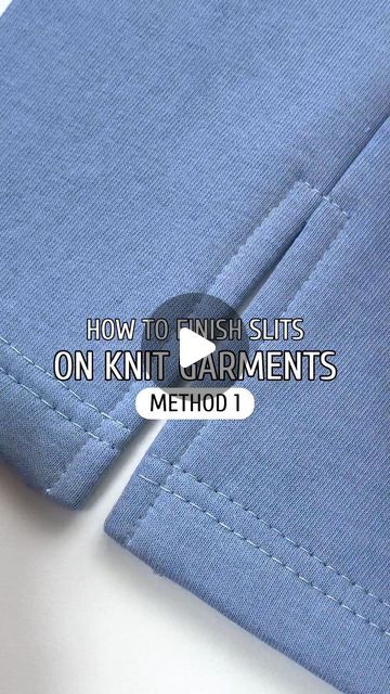 Knit Fabric Sewing Patterns, Sewing Knits, Knit Garments, Sewing Hems, Coverstitch Machine, Sewing Seams, Trendy Sewing Projects, Side Edges, Easy Hacks