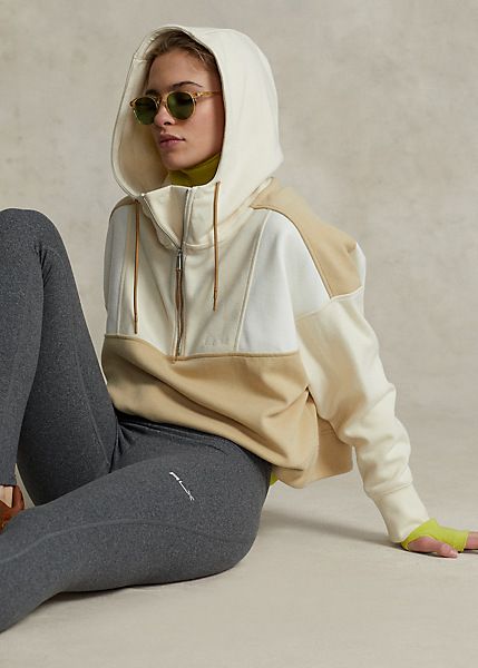 Colour-Blocked Anorak Zip Hoodie Ralph Lauren Half Zip, Mesh Hoodie, Sports Wear Women, Hoodie For Women, Style Sportif, Women Ralph Lauren, Sport Style, Sports Hoodies, Couture Tops