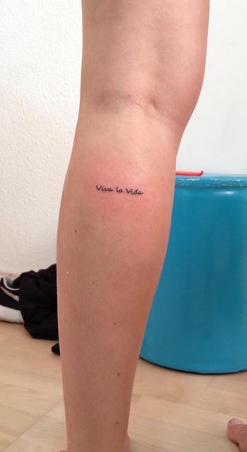 Vive Ut Vivas Tattoo, Live And Let Live Tattoo, Viva Tattoo, Viva La Vida Tattoo, Iv Tattoo, Amy Tattoo, Coldplay Tattoo, Phoenix Tattoo For Men, Minimalistic Tattoo Ideas