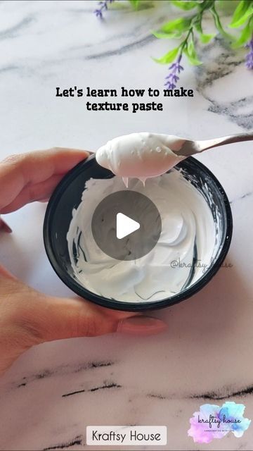 Kraftsy House By Vaishakhi 🧿 on Instagram: "Learn how to make texture paste ✨ 2 spoons of wall putty 1/2 spoon of MR glue  1/2 spoon of white acrylic   Stay connected with @kraftsy_house by Vaishakhi to learn more.  Drop a ❤️ if you like it! If you find it useful then Like, share, and save for your next creative project! ❤️  #reels #texturepaste #handmade #textureart #diy #viralexplorepage #artexplorer #reelsinstagram #trendingreels #arttherapyheals #iartyoutube #artistsindia #explore #explorepage  [Texture art, handmade, texture paste, useful information, craft material, craftingtips, recipe]" Texture Paste Diy, Texture Art Paste Recipe, Craft With Wall Putty, Wall Putty Art On Canvas, Homemade Texture Paste, How To Make Texture Paste, Diy Texture Paste Recipe, Wall Putty Crafts Diy, Putty Art On Canvas