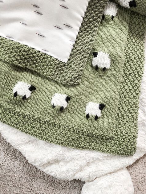 Sheep Baby Blanket, Heirloom Baby Blankets, Baby Blanket Knitting, Knitted Baby Blanket, Knitted Blanket, Baby Blanket Knitting Pattern, Knitted Baby Blankets, Blanket Knitting Patterns, Baby Blanket Pattern