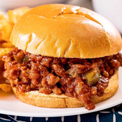 Pork Sloppy Joes, Old Fashioned Sloppy Joe Recipe, Turkey Sloppy Joes Recipe, Ground Turkey Sloppy Joes, Best Ground Turkey Recipes, Beef With Mushroom, Ground Turkey Recipes Easy, Turkey Sloppy Joes, The Chunky Chef