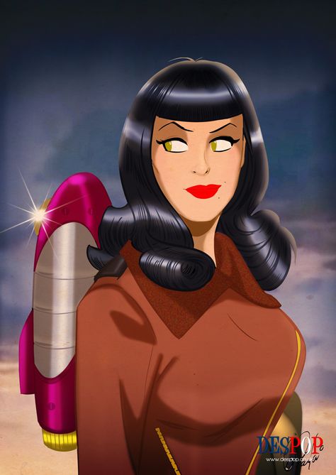 Betty Rocketeer by DESPOP on deviantART Bettie Page Olivia De Berardinis, Dave Stevens, The Rocketeer, Olivia De Berardinis, Golden Age Comics, Pop Art Illustration, Bettie Page, Movie Game, Comic Books Art