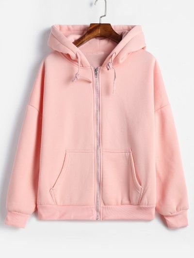 Crop zip up hoodie