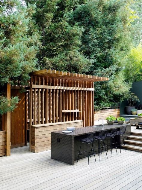 commune-outdoor-kitchen-2 Parrilla Exterior, Modern Outdoor Kitchen, Outdoor Kitchen Bars, Diy Outdoor Kitchen, Have Inspiration, Design Exterior, Outdoor Inspirations, Outdoor Bbq, Outdoor Kitchen Design