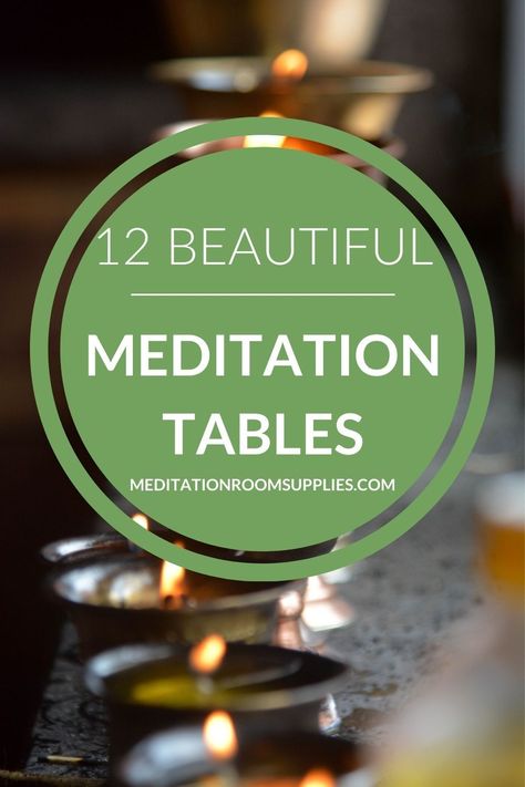 12 beautiful meditation tables. These tables are ideal for your different needs: for burning incense,  for candles, for statues, crystals, to hold holy books, etc.,yoga table decor, altar table ideas, spiritual aesthetic room, shrine table, pooja table ideas #meditation #spiritual #yoga #homedecor #meditationsapce Pooja Table Ideas, Altar Table Ideas, Shrine Table, Meditation Tables, Spiritual Aesthetic Room, Diy Meditation Room, Pooja Table, Meditation Room Colors, Meditation Table Altars