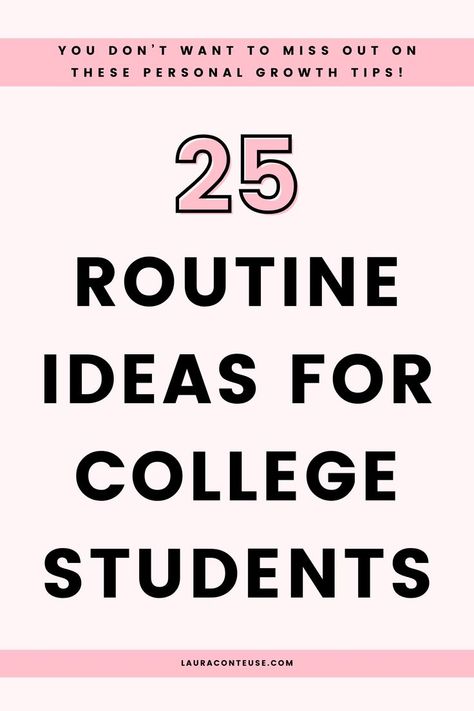 You'll see the best daily routine schedule for students aka a daily routine for college students. If you're interested in creating the best daily routine for students, try this productive routine for students. This university routine is the best study day routine for your college routine schedule. Perfect routine for students. Best routine for students. Morning routine for students. Afternoon routine for students. Evening routine for students. Student life tips. Personal growth tips. Daily Routine For College Students, College Routine Schedule, Study Day Routine, Daily Routine Schedule For Students, University Routine, Daily Routine For Students, Routine For College Students, Morning Routine For Students, College Routine