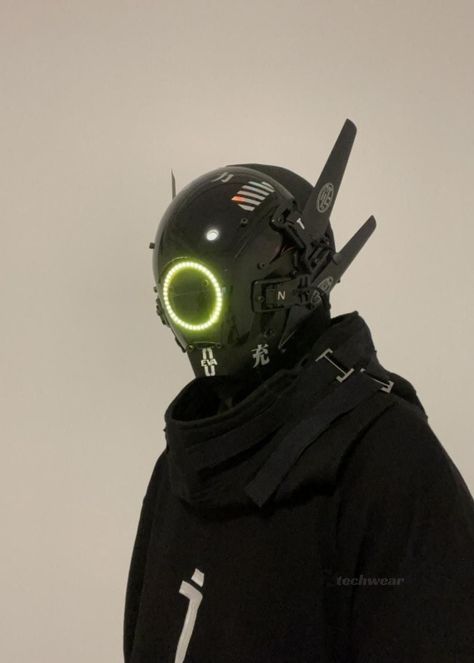 Techwear Mask, Punk Mask, Destiny Backgrounds, Led Glow Lights, Sci-fi Helmet, Cyberpunk Helmet, Cyberpunk Techwear, Estilo Cyberpunk, Helmet Shop