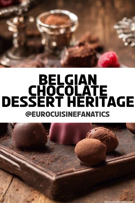 Dive into the delicious world of Belgian chocolate desserts and discover the hidden cultural heritage that shapes their irresistible allure…  #europeancuisine #authentic #european #cuisine #italianfood #frenchfood #greekfood #homecooking #authenticrecipes #recipes Belgian Desserts, Belgium Food, Belgium Chocolate, Chocolate Crafts, European Recipes, European Cuisine, Chocolate Brands, Belgian Chocolate, European Food