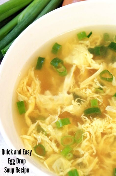 Easy Egg Drop Soup Recipe Easy Egg Drop Soup Recipe, Egg Drop Soup Easy, Easy Egg Drop Soup, Keto Chinese Food, Homemade Egg Drop Soup, Egg Drop Soup Recipe, Homemade Chinese Food, Gluten Free Soy Sauce, Egg Drop Soup