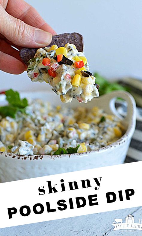 Poolside Dip, Healthy Version, Healthy Dips, Easy Veggie, Veggie Dip, Lake Food Ideas Summer, Boat Food, Lake Food Ideas, Food Ideas Summer