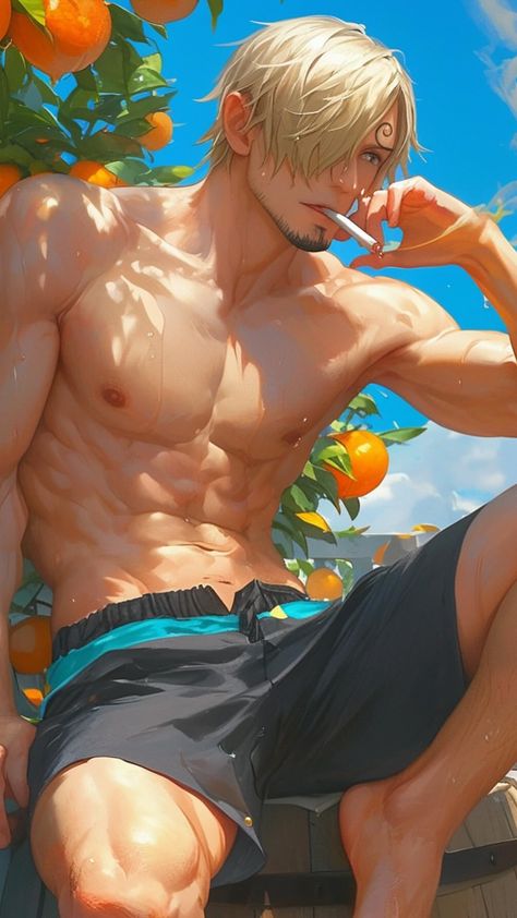 Sanji Lockscreen, Zoro X Sanji Hot, Zosan Wallpaper, Sanji Tattoo, Sanji Hot, Sanji Art, Sanji Wallpaper, Sanji Fanart, One Piece Sanji