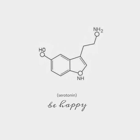 Happy Molecule Tattoo, Tattoos About Happiness, Serotonin Wallpaper, Happy Tattoo Ideas, Serotonin Aesthetic, Chemistry Tattoos, Be Happy Tattoo, Tattoo Simplistic, Serotonin Molecule Tattoo