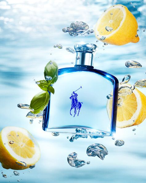 Anna Lemi Mens Perfume, Ultra Blue, Blue Perfume, Designer Ralph Lauren, Perfume Ad, Tropical Scent, Fragrance Bottle, Luxury Cosmetics, Lemon Verbena