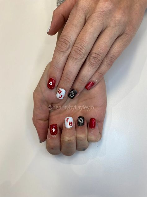 Football Nails With Number, Football Nail Art, Football Nails, High School Football, School Football, High School, Nail Designs, Nail Art, Football