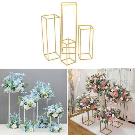 Product Details 新建网页 1 新建网页 1 Flower Rack Metal Art Wedding Geometric Vase Column Stand Prop Party Features and Benefits: * MADE OF DURABLE IRON MATERIAL, strength and not easy to rust. * Provides a place to put wedding flower arrangements or other decorations. * The rustic and vintage flower centerpiece makes your events beautiful and gorgeous. * EASY ASSEMBLY AND DISASSEMBLY: This pillar can be easily install by yourself and maintenance with clean cloth. * APPLICATION: Designed as a classic art for Wedding, Parties, Holidays, Valentine's Day, Thanksgiving, Graduations, Mothers Day, New Year, Anniversary, opening party activities,Housewarming and other special occasions. Specifications: Type: Stand Color: Gold / White / Matte Gold / Matte Rose Gold / Matte White Material: Iron Size: 21x21 Wedding Columns, Table Centerpiece Flower, Flower Rack, Metal Columns, Geometric Vases, Venue Decorations, Table Centrepiece, Flower Stand, Geometric Flower