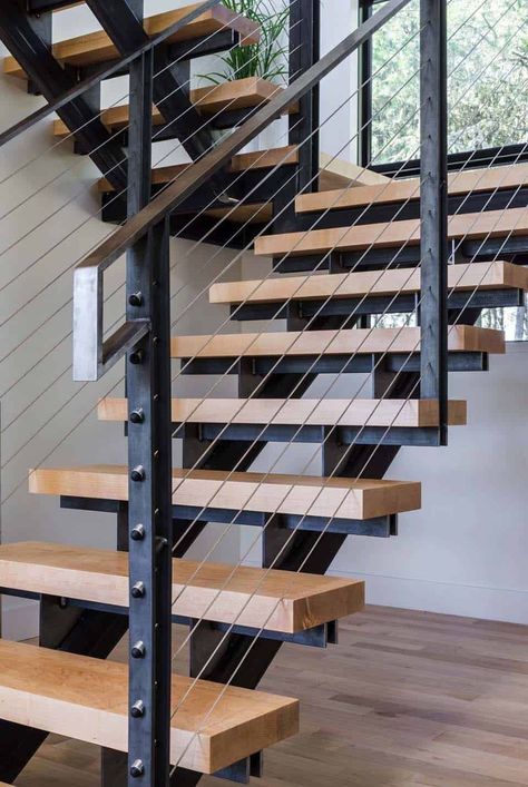 Willamette Valley Oregon, Staircase Design Modern, Staircase Railing Design, Stair Design, Custom Floor Plans, Wood Staircase, Stairs Design Modern, Floating Stairs, Staircase Railings