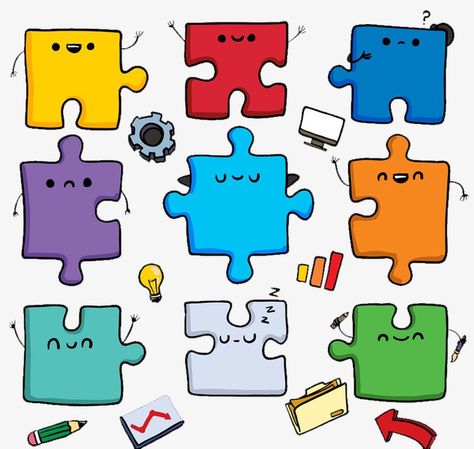 Cartoon Png Transparent, Puzzle Drawing, Puzzle Logo, Cartoon Puzzle, World Puzzle, Color Cartoon, Fun Classroom Activities, Visual Notes, Cartoon Png