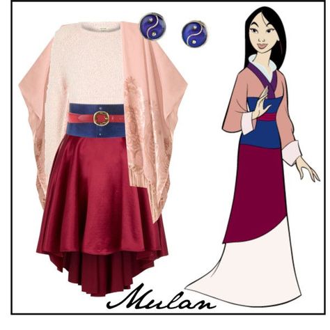 Mulan Outfit, Disney Character Outfits, Disney Bound Outfits Casual, Princess Inspired Outfits, Disney Dress Up, Disney Princess Outfits, Disney Themed Outfits, Cute Disney Outfits, Disney Inspired Fashion