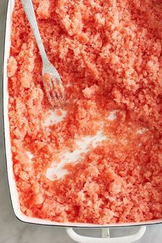 Use this recipe to make homemade granita with any fruit.  We like to use watermelon, strawberry, or peach for one of the most healthy and refreshing summer recipes for desserts. So easy to make with fruit, lime juice, sugar, and no alcohol at all. Eat it for breakfast with yogurt or as a no-bake dessert for a crowd. Lime Granita, Refreshing Summer Recipes, Granita Recipes, Lunch Appetizers, Desserts For A Crowd, Ice Cream Desserts, Baking And Pastry, Frozen Fruit, Pancakes And Waffles