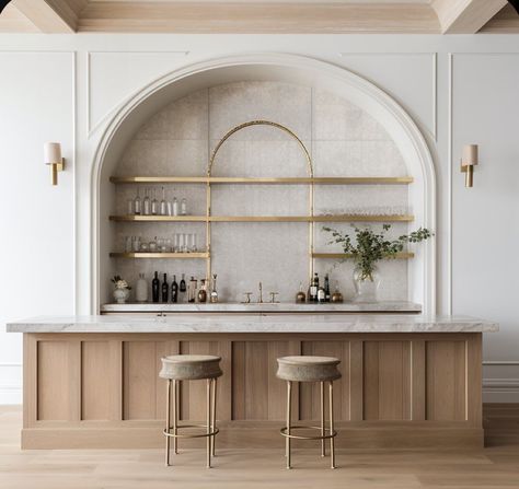 Bedroom Inspirations Minimalist, Modern Home Bar, Kabinet Dapur, Home Bar Designs, Kitchen Inspiration Design, A Bar, Kitchen Style, House Inspo, Dream Home Design