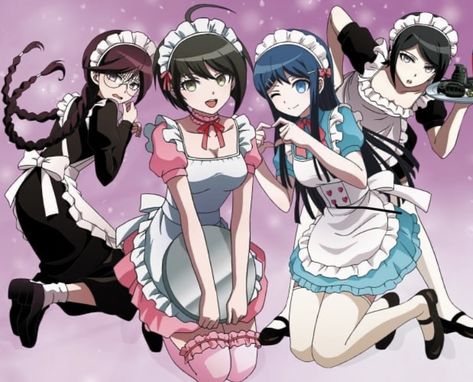 Funny Danganronpa, Maid Outfit Anime, Komaru Naegi, Foto Top, Danganronpa Trigger Happy Havoc, Familia Anime, Danganronpa Memes, Trigger Happy Havoc, Nagito Komaeda