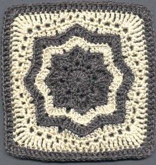 If you want to get rid of scrap yarn here is your chance to do it in the most elegant way. The Nordic Star Afghan Square by Priscilla Hewitt is a beautiful 7″ square. The written pattern seems to be a bit challenging so, there’s extra help for this pattern. Here’s a Nordic Star TUTORIAL … Small Granny Squares Crochet, 3 Color Granny Square Crochet Pattern, Two Color Granny Square, Granny Square Free Pattern, Star Afghan, Nordic Star, Crochet Square Pattern, Crochet Squares Afghan, Star Crochet