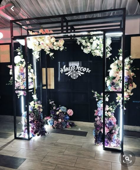 Photowall Ideas, Wedding Entrance, Event Backdrop, Wedding Stage, Event Styling, Event Ideas, Wedding Arch, Wedding Backdrop, Party Design